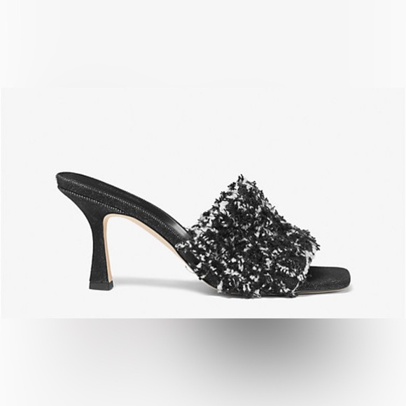 Michael Kors Tessa Frayed Denim Mule Sandals – Size 8.5 brand new - Picture 2 of 13